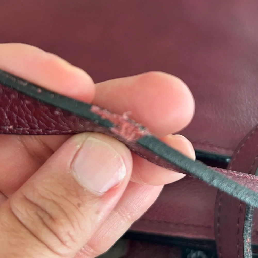 Vintage Mark Phillip top grain leather luxury Burgundy Leather Briefcase